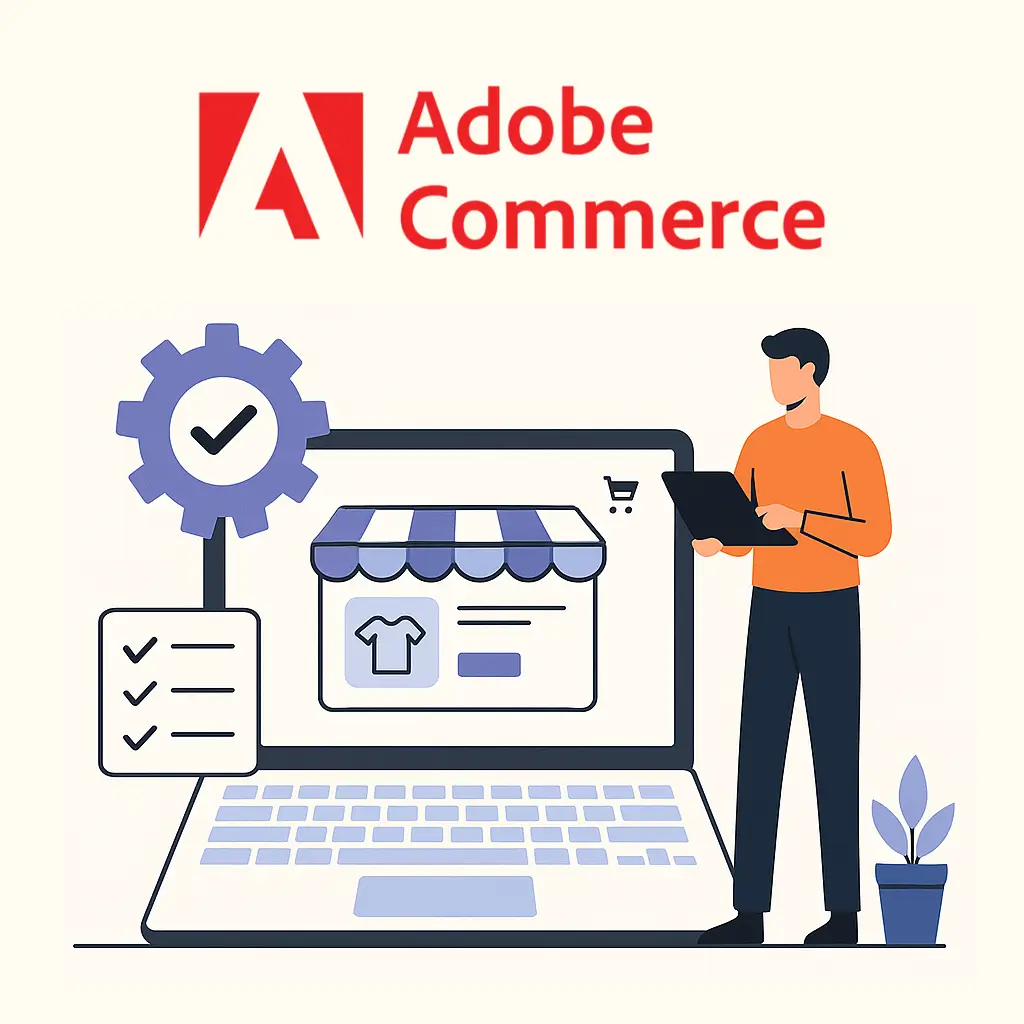 Adobe Commerce as Shopify competitor illustration