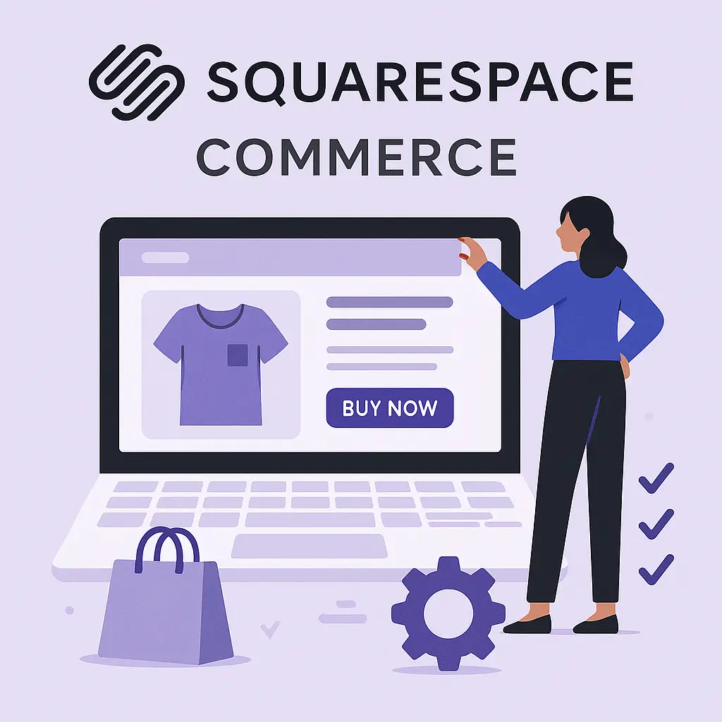 Squarespace as Shopify competitor illustration